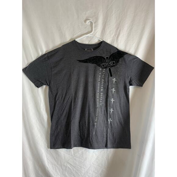Carbon Dark Collection Cross-Wing Graphic Tee, XXL streetwear style - Picture 1 of 8